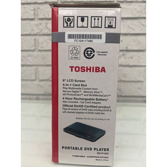 Toshiba 8” Diagonal Widescreen Portable DVD Player - Picture 5 of 8